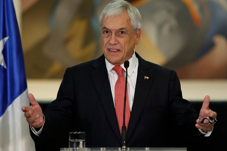 Sebastian Piñera realiza punto de prensa