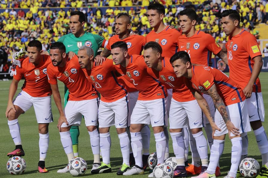 La Selección chilena en un duelo durante 2016. Foto: Agencia Uno.