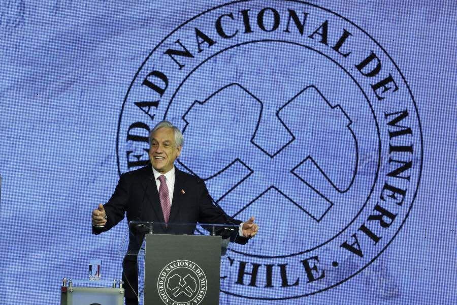 Sebastián Piñera, asiste a la Cena Anual de la Minería