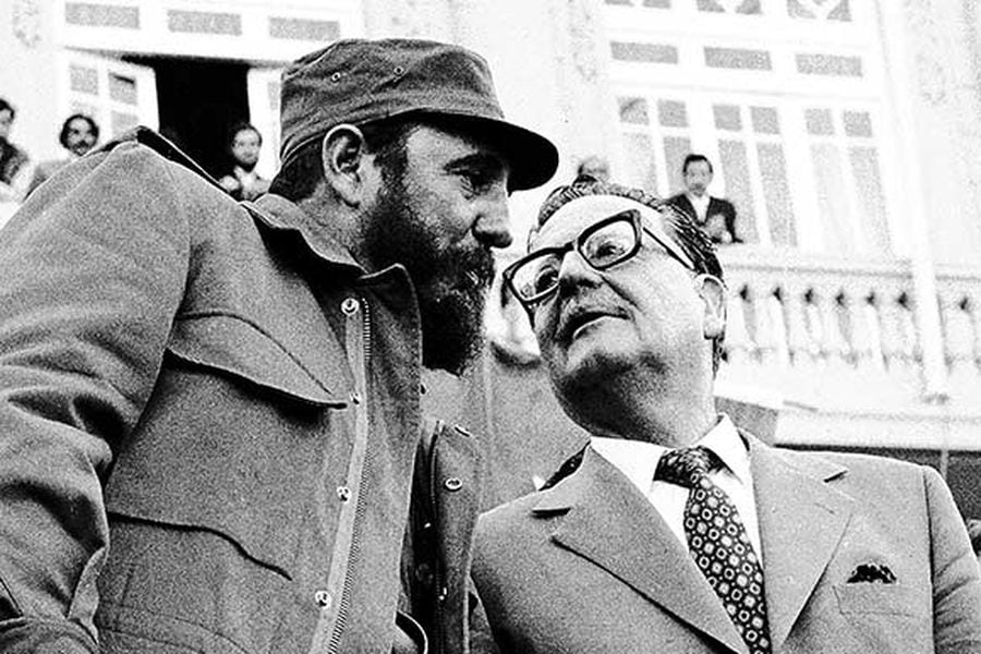 El contingente que viajó con Fidel Castro a Chile - La Tercera
