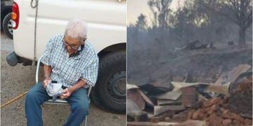 Hombre de 103 años lo perdió todo en incendio en Quillón.