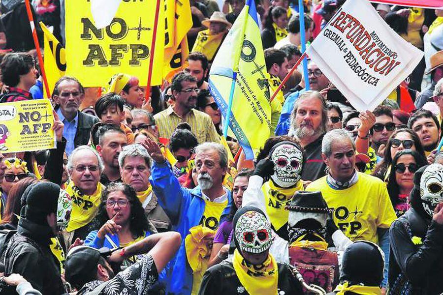 Marcha No mas AFP