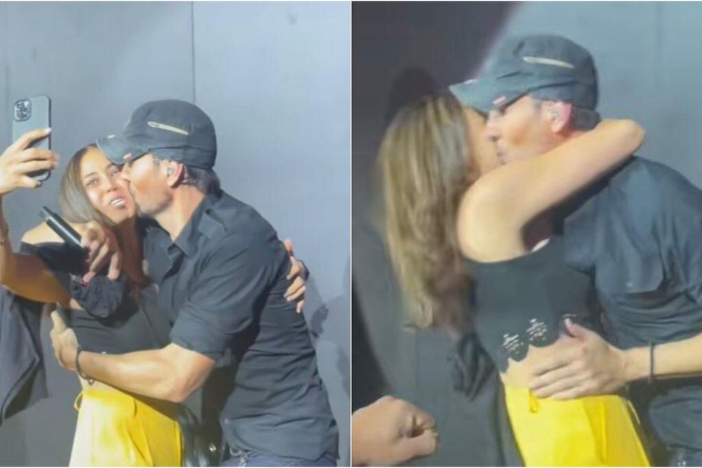 Fanática logra llegar al escenario y besar al cantante