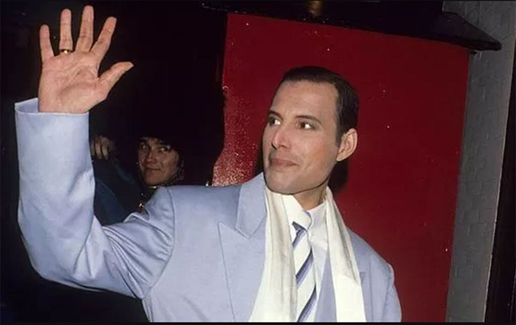Una de las últimas fotos en público de Freddie Mercury.