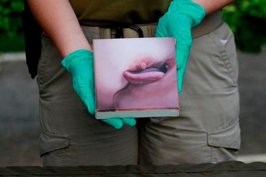 OS9 recuperó óleo robado la semana pasada desde el Museo de Bellas Artes