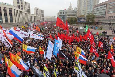 Manifestación en Moscú (Foto: Reuters)