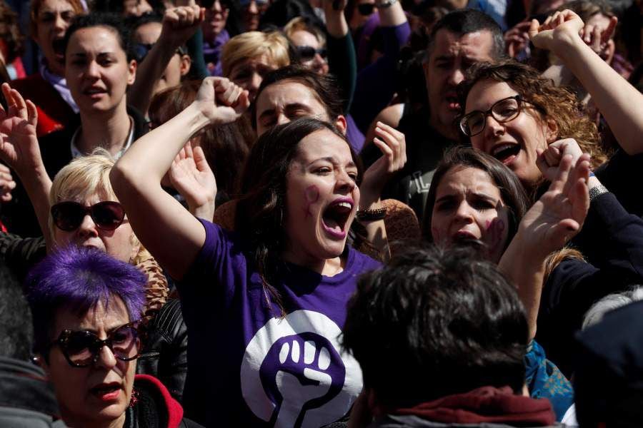 PROTESTA FEMINISTA CONTRA LA SENTENCIA DE LA MANADA