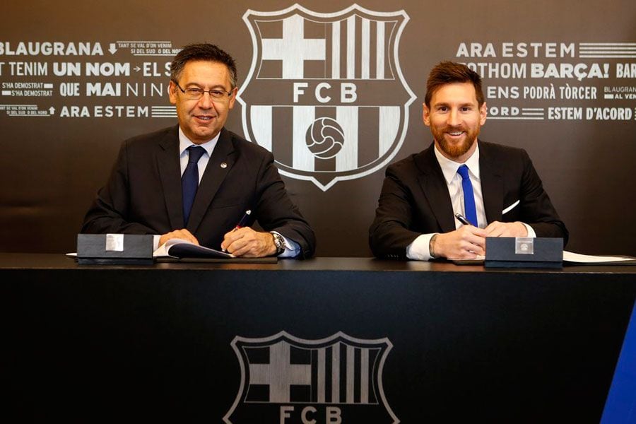 Lionel Messi, Josep Maria Bartomeu
