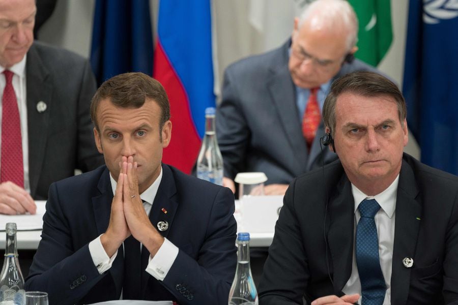 Macron y Bolsonaro