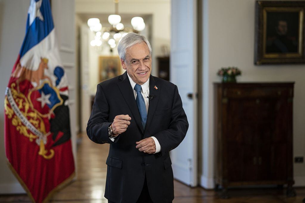 El presidente Sebastián Piñera envía un mensaje por el fin de año.