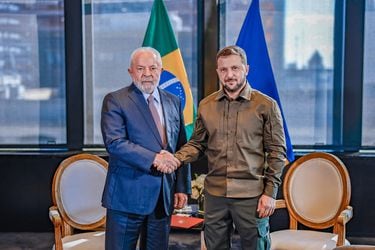 Lula se reúne con presidente ucraniano Zelensky y discuten formas de alcanzar la paz