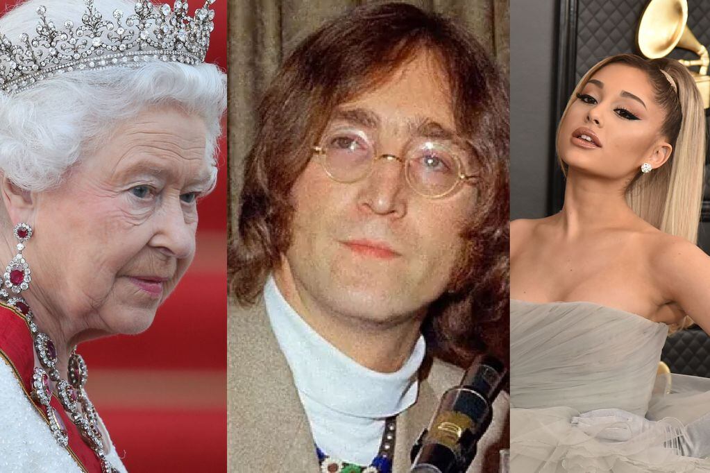 Reina Isabel II, John Lennon y Ariana Grande