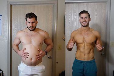 La increíble transformación física de un hombre en solo tres meses