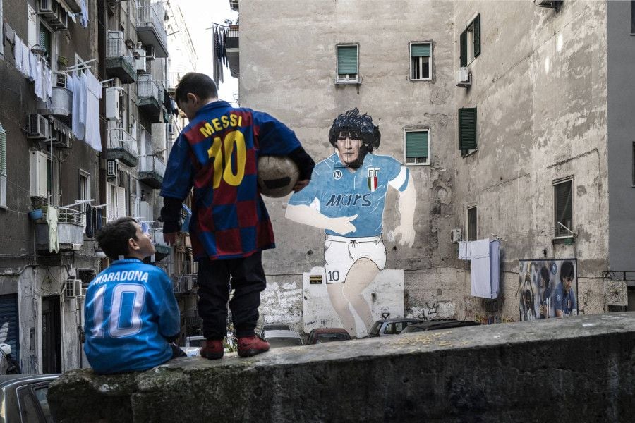 Nápoles Maradona Messi
