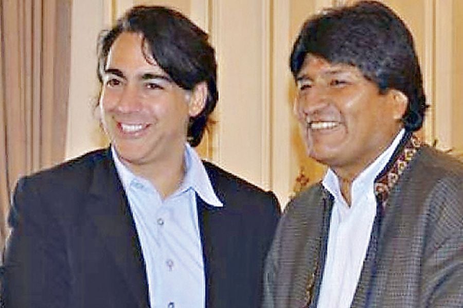Marco Enríquez-Ominami y Evo Morales