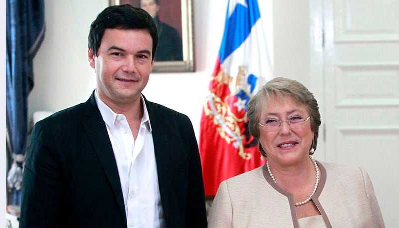 Presidenta de la Republica recibe al Economista Thomas Piketty