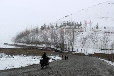 Afganistán con nieve