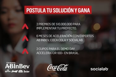 Startups pueden postular a innovadora aceleradora de Cervecería AB InBev junto a Coca-Cola Chile