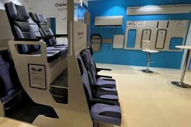 El innovador diseño de asientos de dos pisos para vuelos en clase económica