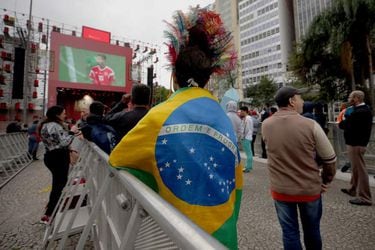 Sao Paulo sigue la transmisión de apertura del Mundial de Rusia 2018