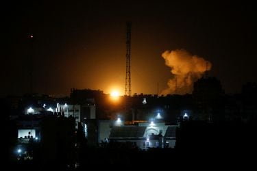 Israel ataca Gaza en respuesta al lanzamiento de cohetes hacia su territorio