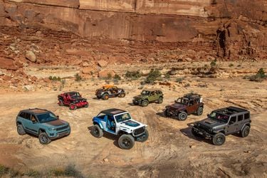 Jeep presenta cuatro conceptuales basados en el Wrangler y uno que toma como base el Grand Cherokee