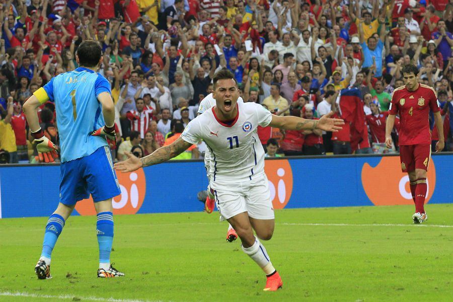 Vargas, Chile vs España | Brasil 2014