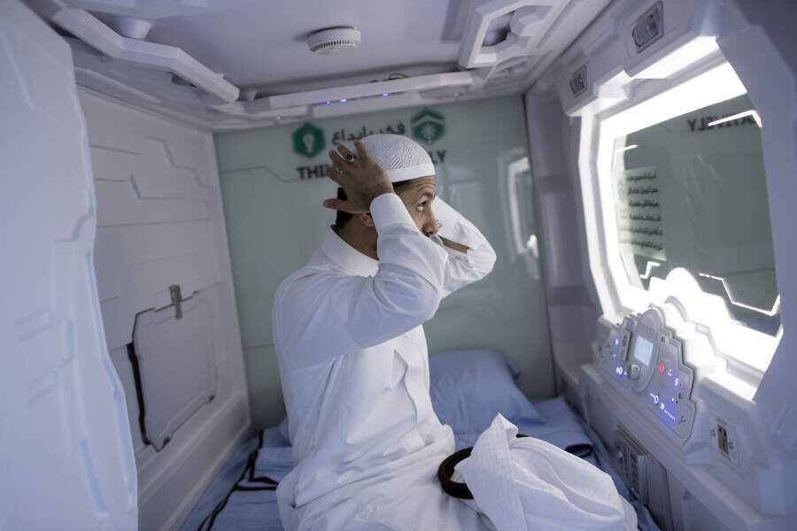 Mobile hotel capsules in Mecca