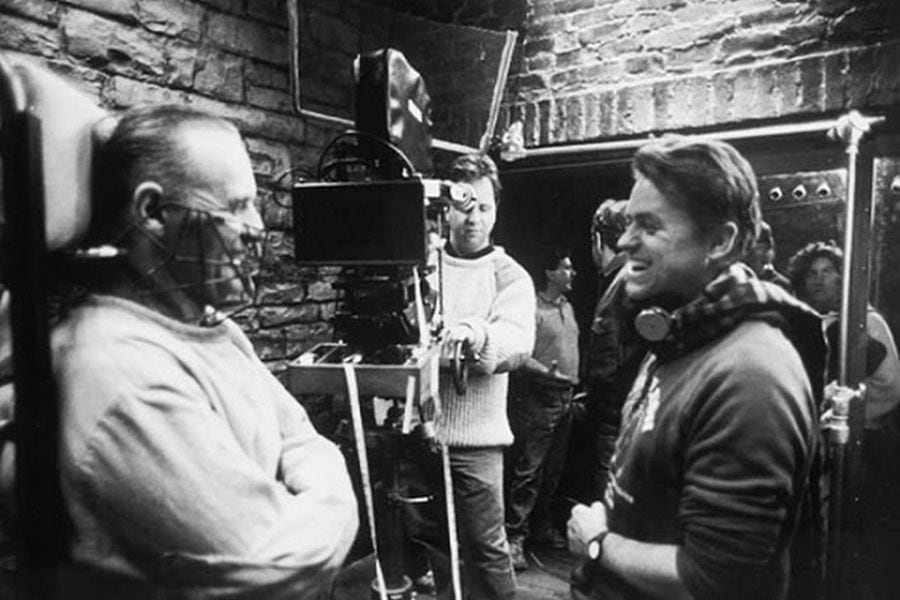 Anthony-Hopkins-and-John-Demme-on-Silence-of-the-Lambs