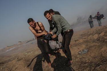 Enfrentamientos en la frontera entre Gaza e Israel