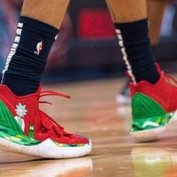 Miren las notables zapatillas de Pickle Rick que lució un jugador de la NBA