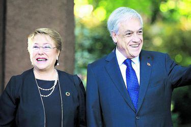 Michelle Bachelet visita a Sebastian Piñera