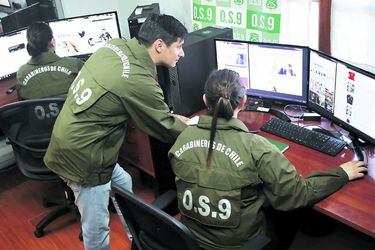 Los efectivos del OS-9 monitorean redes sociales y otros sitios en Internet.