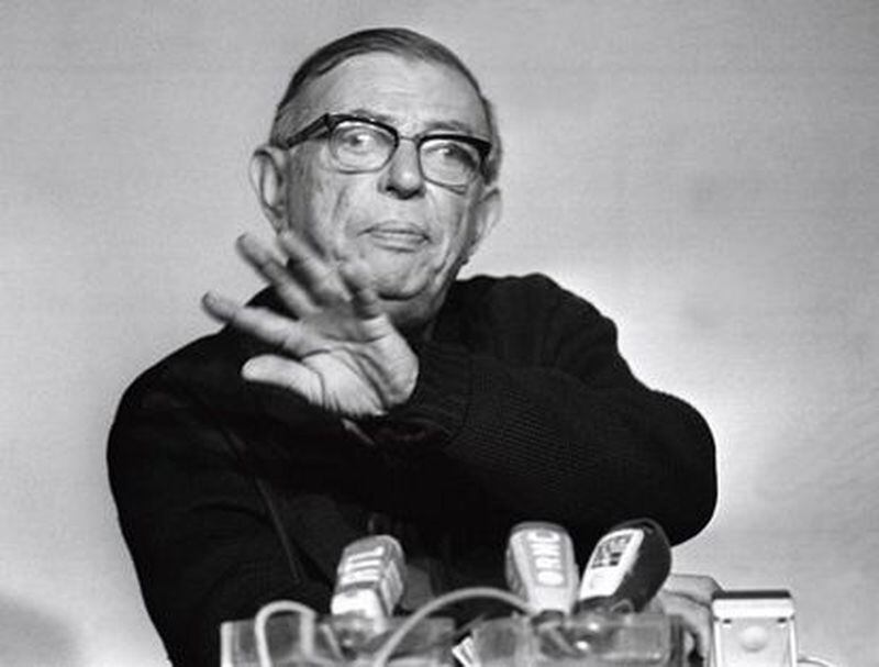Jean-Paul Sartre, filósofo y escritor existencialista. Fotografía de AFP