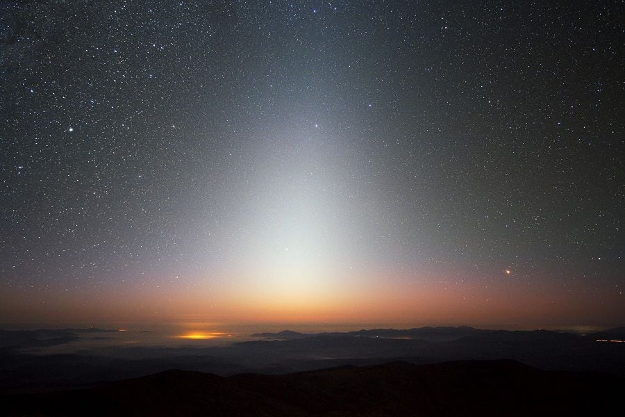 Zodiacal light over La Silla