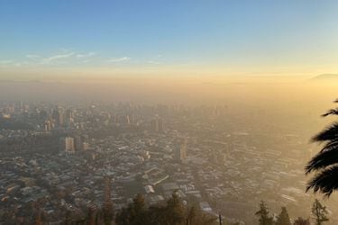 Mala calidad del aire en el centro de Santiago