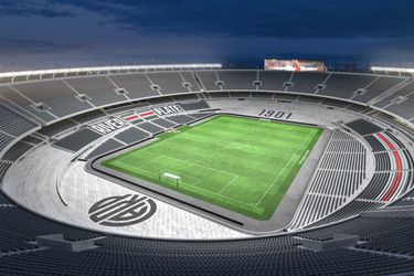 Un plano general del nuevo diseño del estadio Monumental de River Plate.