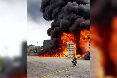 Así se inició el incendio en la fábrica de Aconcagua Foods en Buin