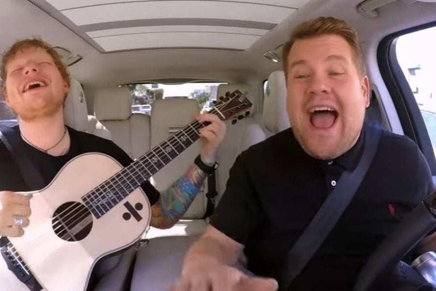 Ed Sheeran protagoniza el más reciente Carpool Karaoke de James Corden