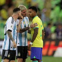 “Si somos campeones del mundo...”: la respuesta de Messi a Rodrygo durante la áspera discusión que tuvieron en el Maracaná