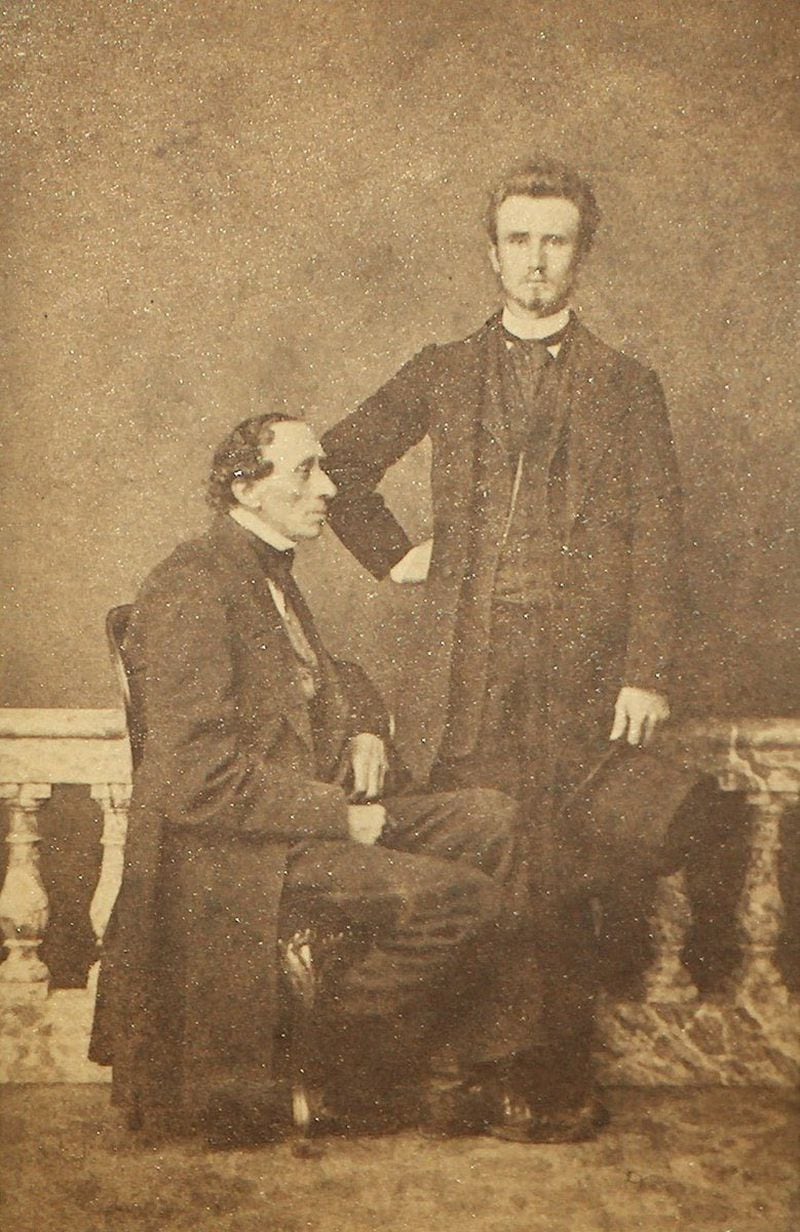 Hans Christian Andersen y su mejor amigo, Edvard Collin