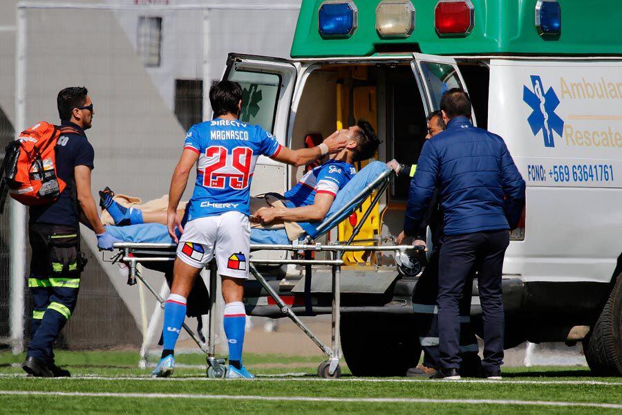 Francisco Silva, Universidad Católica, La Calera, Lesión