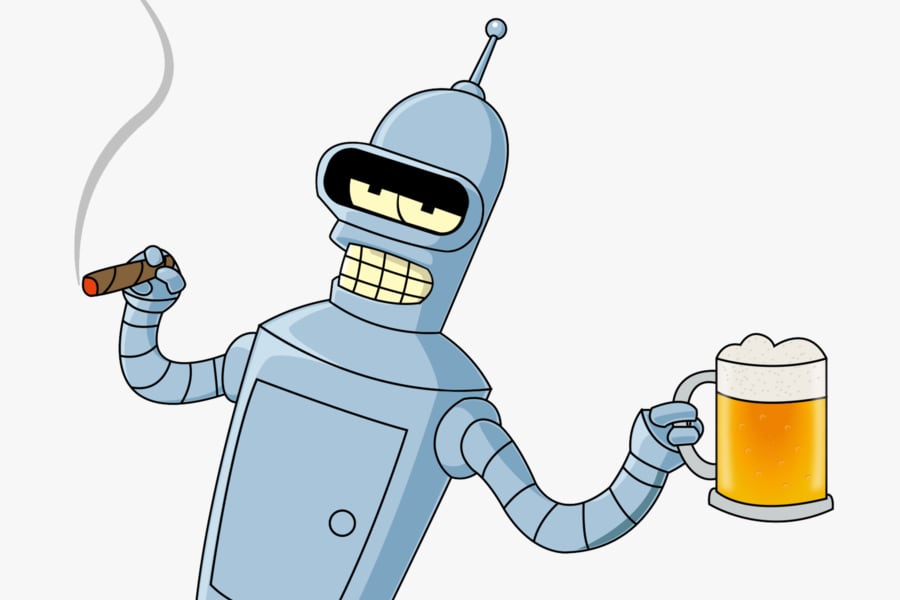 Bender de Futurama convertido el mejor inteligente - La Tercera