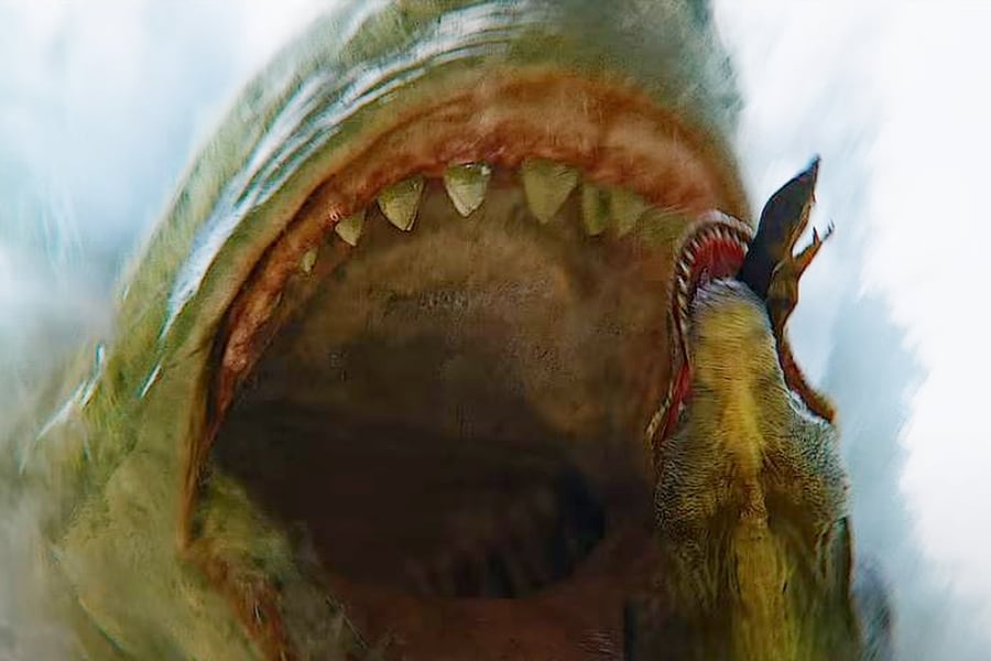 ¿Un megalodón devorando a un tiranosaurio rex? La verdad sobre el temible depredador de los mares