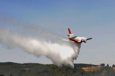 Anuncian la llegada de un segundo Ten Tanker a Chile para combatir incendios forestales