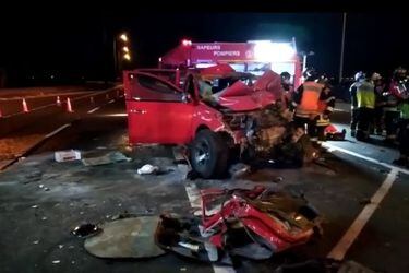 Sujeto muere al chocar con camión militar al tratar de evadir control sanitario