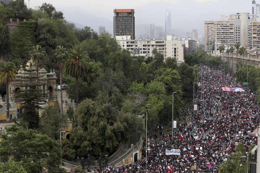 Manifestación en Santiago