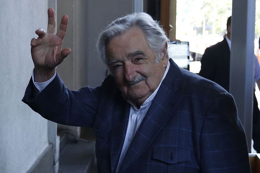 José Mujica llega hasta el Palacio de la Moneda