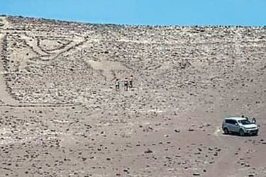 Gobierno envía a arqueólogos a medir daños en "Gigante de Tarapacá"