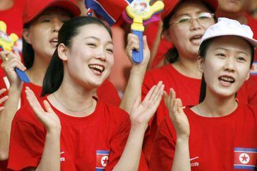 Las animadoras norcoreanas estarán en los Juegos Olímpicos de Invierno que se celebrarán en Corea del Sur.